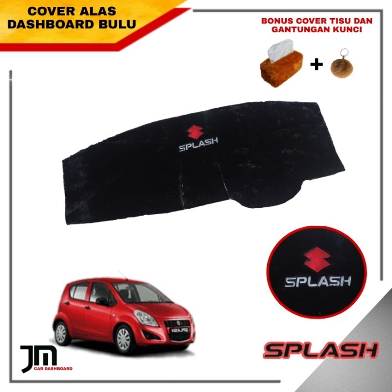 cover alas karpet pelindung dashboard suzuki SPLASH bulu bordir custom nama