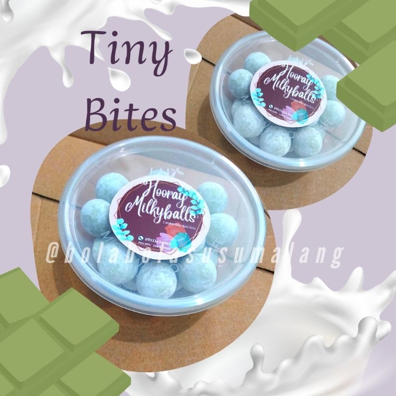

Bola-Bola Susu Tiny Bites Rasa Matcha Kemasan Bowl 100 gr