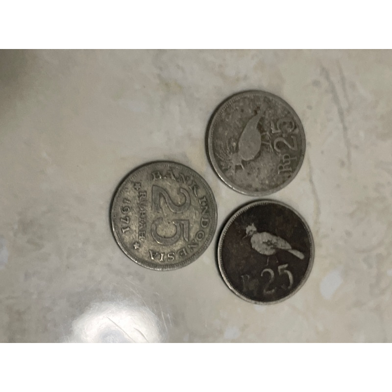 koin kuno 25 rupiah