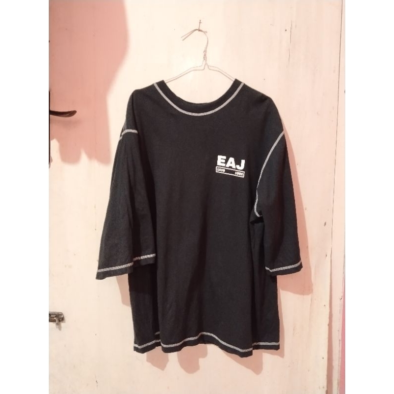 (PRELOVED) kaos eaJ birthday project contrast stitch t-shirt tee merch thrift by harureul.co DAY6 Ja