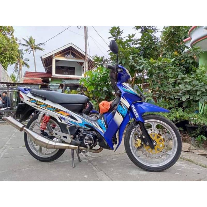 STRIPING FIZR STANDAR ORI 2005 I Stiker striping Fizr 2005 I Striping fizr 2005 Biru putih
