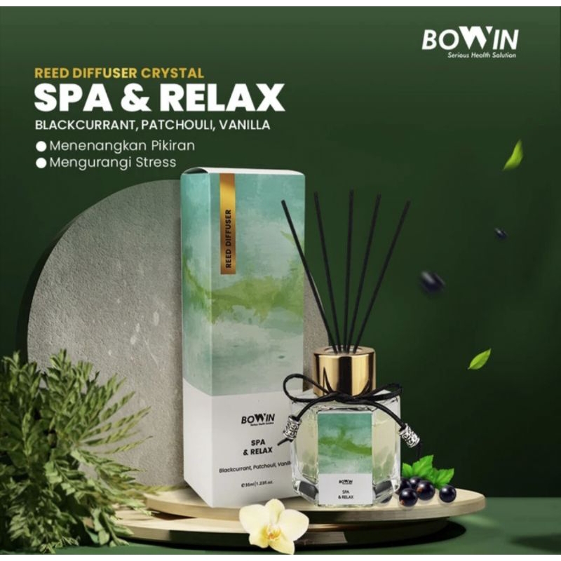 Bowin Reed Diffusser Crystal Aromatherapy Pengharum Ruangan Essential oil