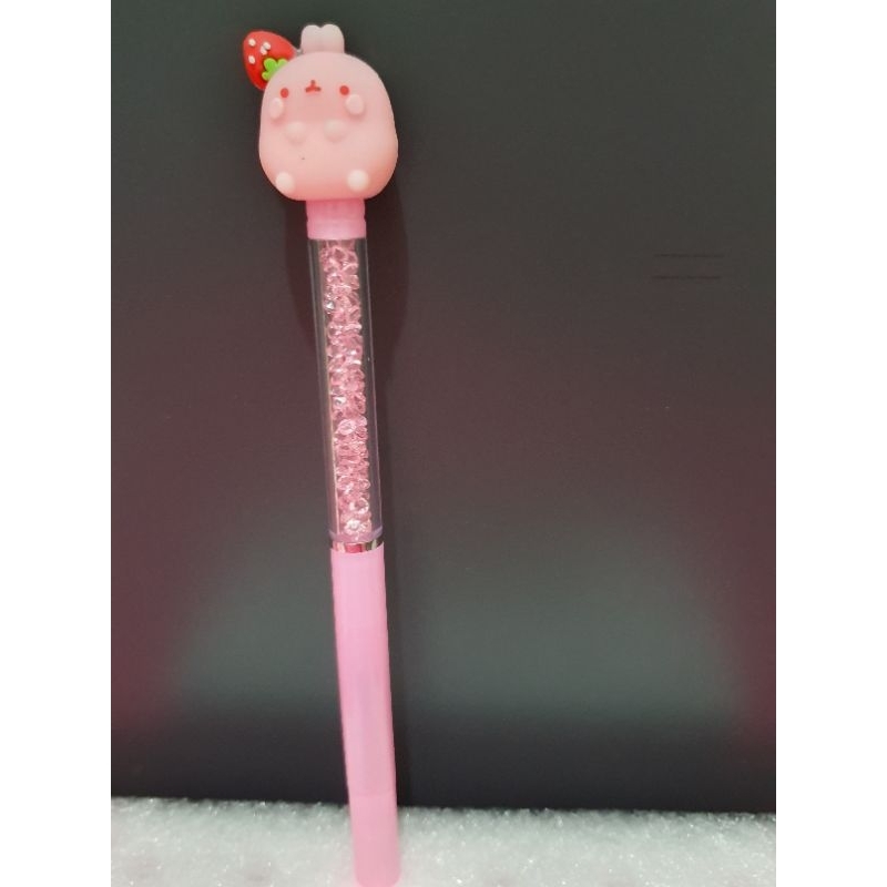 

Pulpen Beruang Pink Crystal
