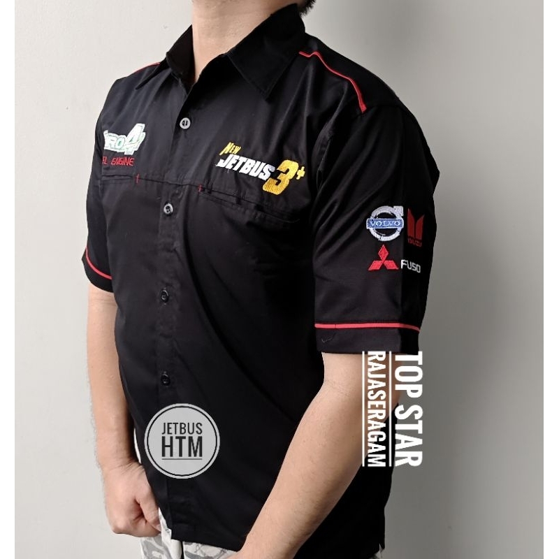 Baju Otomotif Jetbus Mobil Seragam Komunitas Motor Kemeja Jet Bus