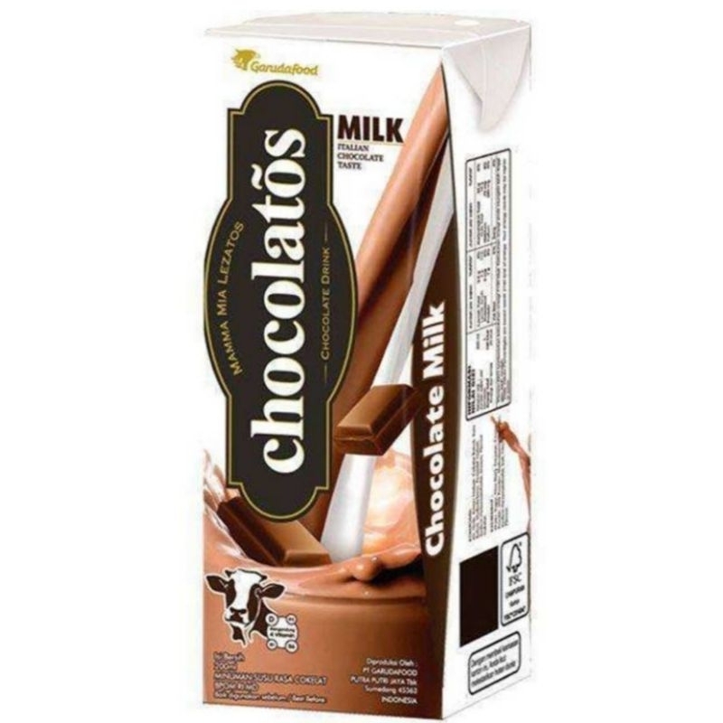 

Chocolatos Drink Susu Uht Chocolate Milk 190g