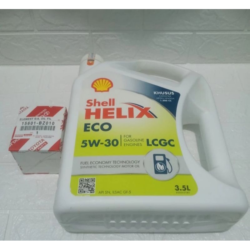 Paket Oli Shell Helix 5w-30 + Filter Oli Agya/Ayla/Sigra/Calya