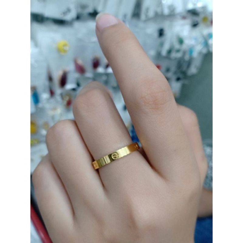 Cincin Titanium Anti Karat Anti Luntur Selamanya