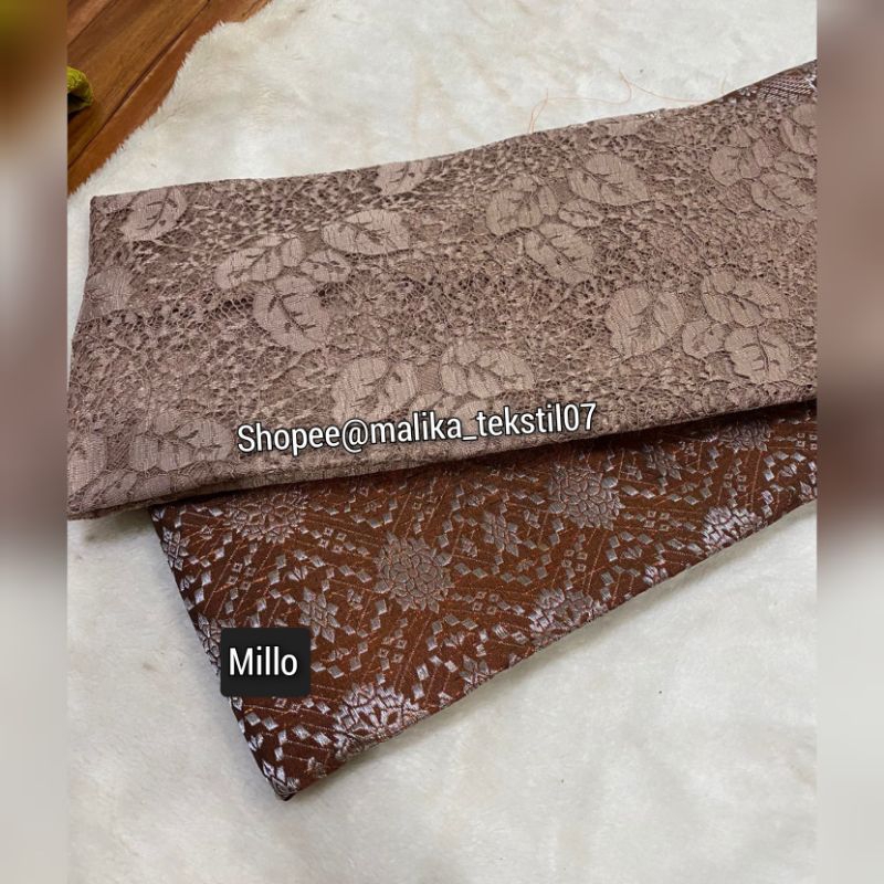 setelan songket &amp; Brokat cord, (paket bridesmaid) seragam kawinan, paket murah, brokat murah, songket semi palembang