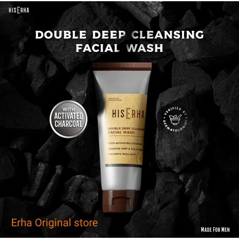 HIS ERHA DOUBLE CLEANSING FACIAL WASH