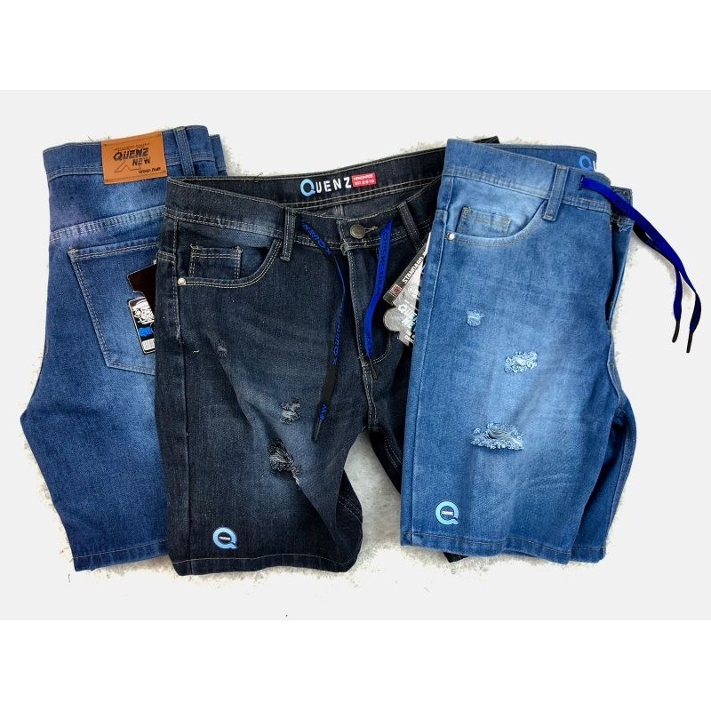 CELANA JEANS PENDEK SOBEK ORIGINAL SCRABBLE CELANA PENDEK PRIA MURAH TERLARIS