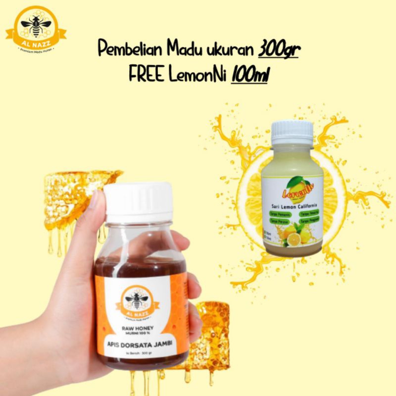 

MADU AL NAZZ MADU HUTAN MURNI RAW HONEY APIS DORSATA MADU HUTAN PREMIUM UKURAN 300 GRAM