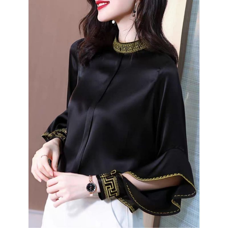 8606 Baju atasan blouse lengan trompet bell Sleeve Korea Korean style wanita premium import baju ata