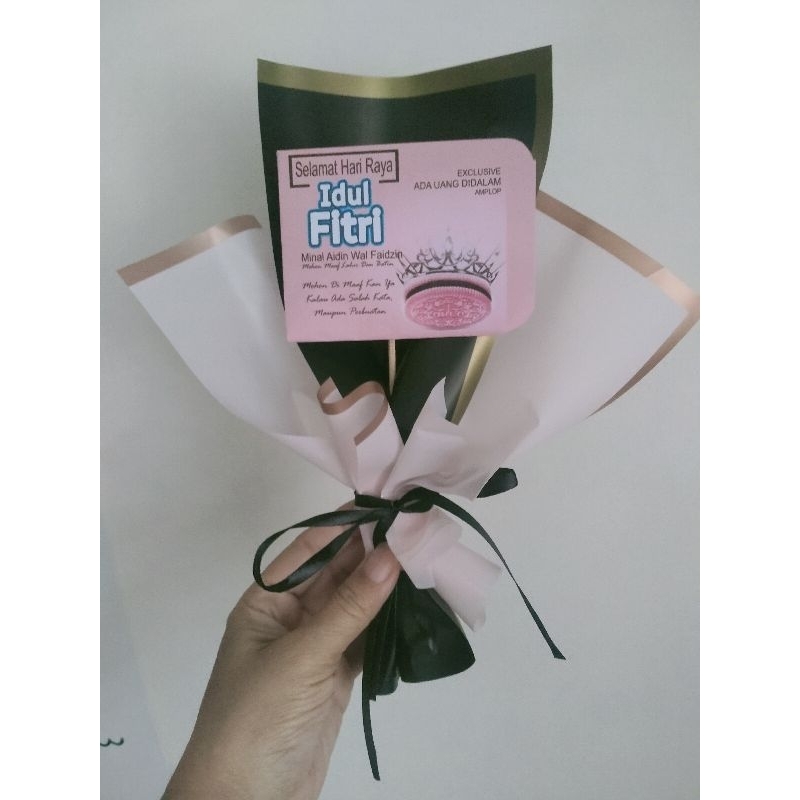 

Buket uang angpao lebaran idulfitri blackpink