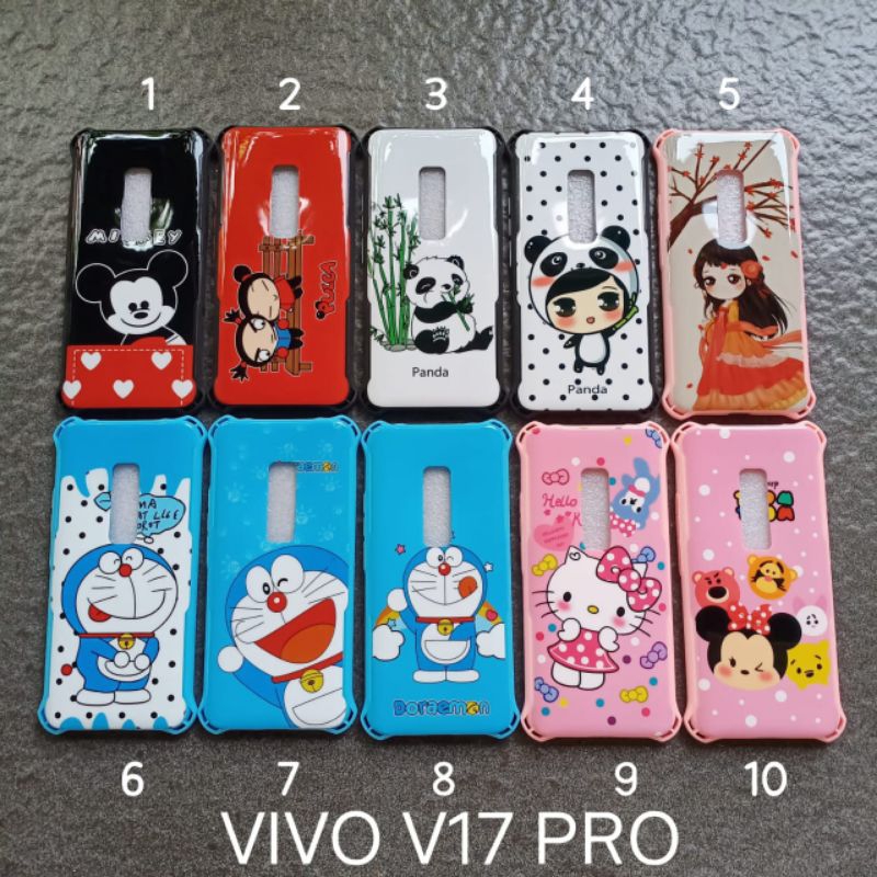 Case gambar Vivo V17 pro motif cewek ( 2 motif ) soft softcase softshell silikon cover casing kesing housing