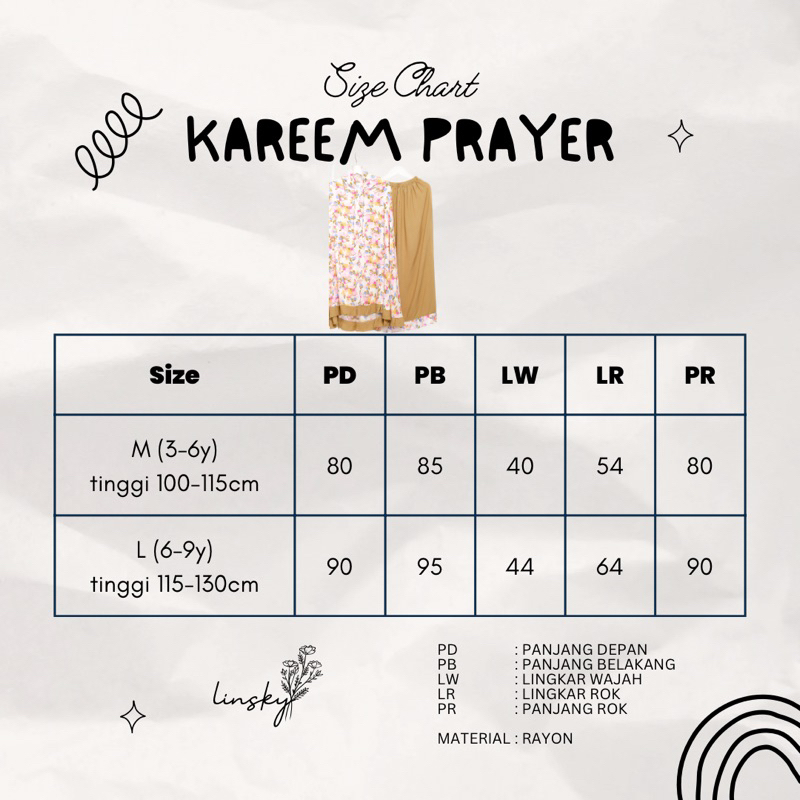 LINSKY BABY - Kareem Prayer Set Mukena Anak