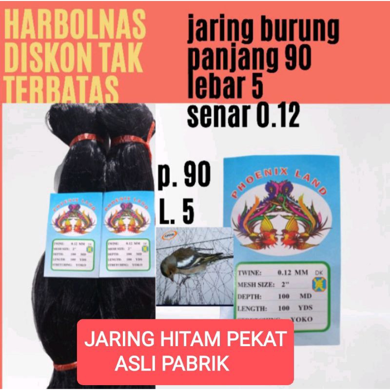 JARING BURUNG PANJANG 90 M LEBAR 5 M SENAR 0.12