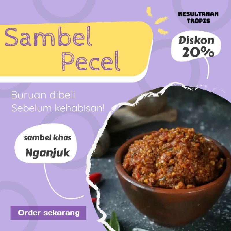 

sambel kacang/ bumbu pecel murah khas Nganjuk dijamin mantap