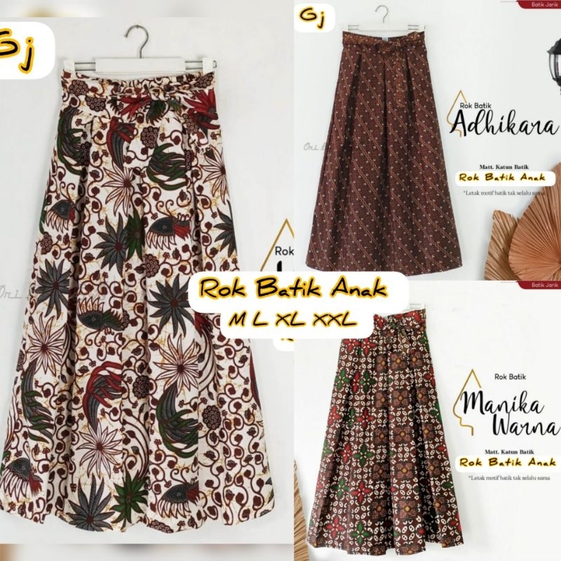 GROSIR ROK BATIK ANAK TK/SD PEREMPUAN / ROK BATIK ANAK GENDHIS JAWI