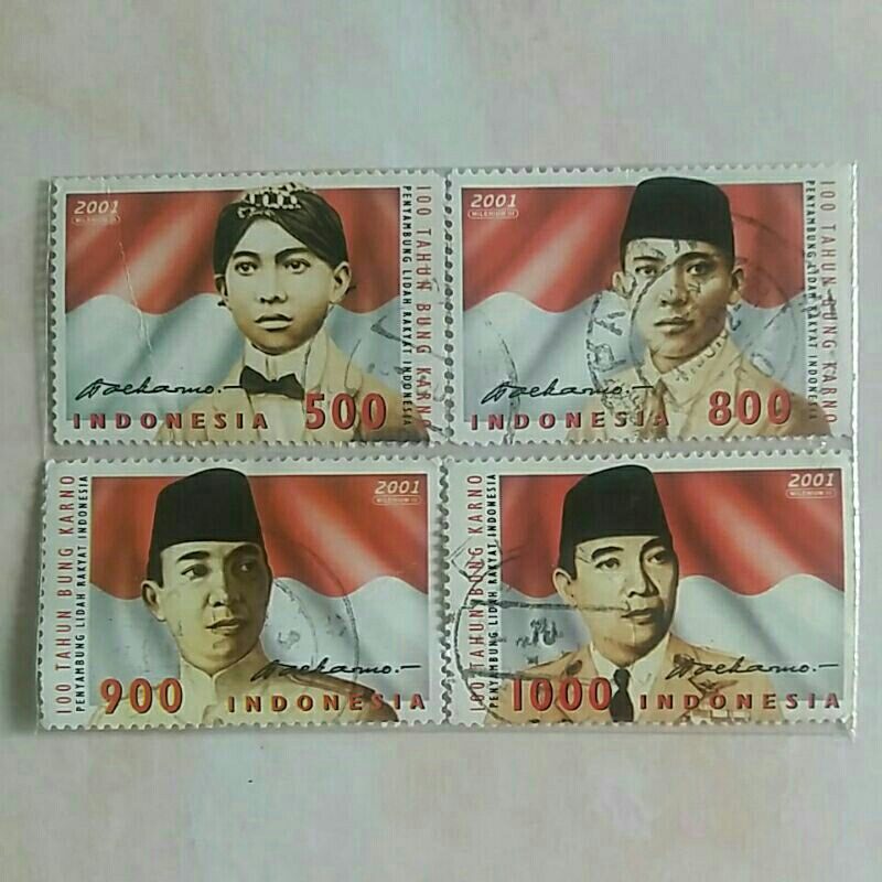 

(AB) Perangko Indonesia 2001 100 Tahun Bung Karno Used