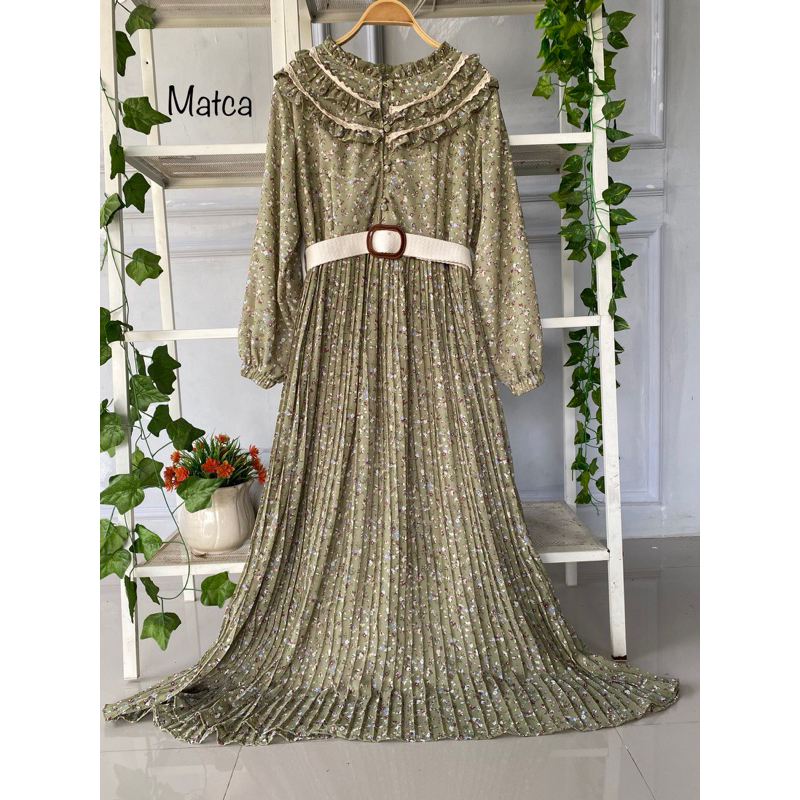 youngmoodis moana maxi dress gamis prisket free belt