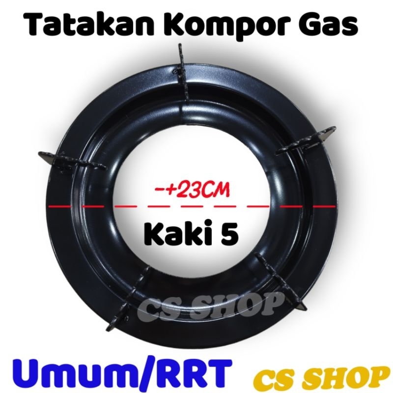 Tatakan Kompor Gas Umum/Dudukan Kompor Gas Model Bulat Kaki 5/Nampan Kompor RRT