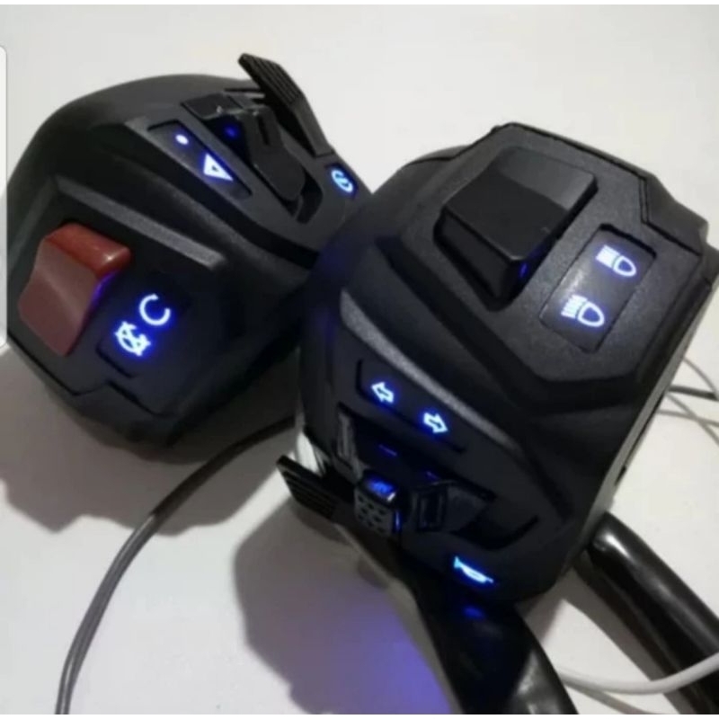 Saklar Pulsar Nmax 1 set Kiri Kanan Nyala LED pnp