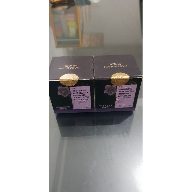 cream jiaobaolian day & night pemutih dan flek hitam cream