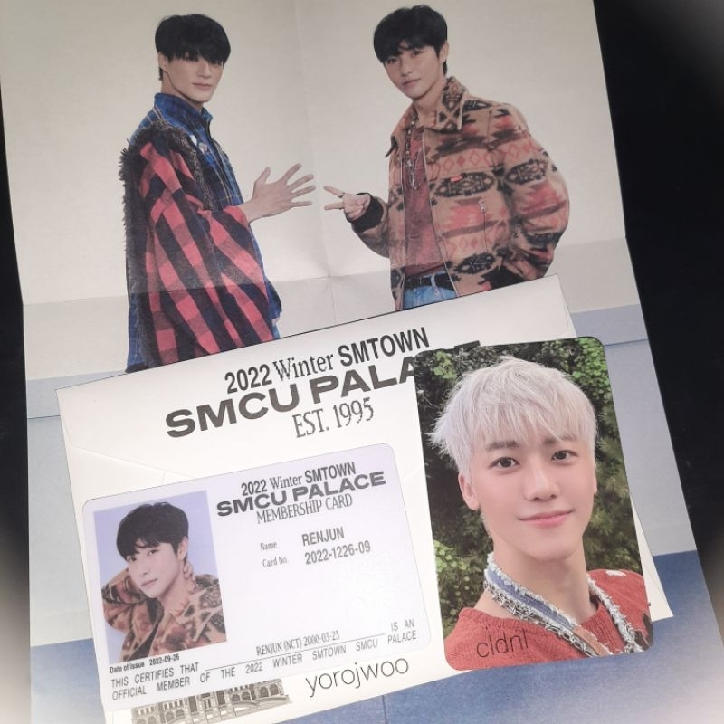 -baca desk- NCT DREAM AESPA MEMBERSHIP CARD 2022 WINTER SMTOWN PC JAEMIN RENJUN ID JENO POSTER