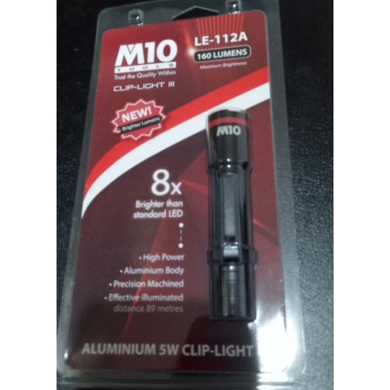 Senter Led M10 LE-112A - Hitam