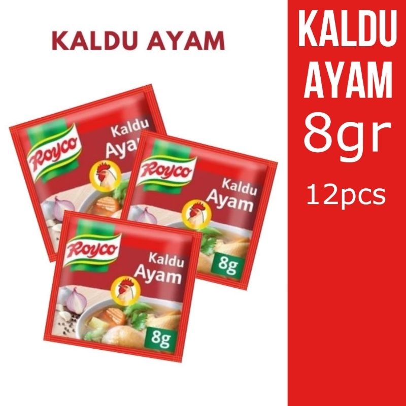 

ROYCO BUMBU PELEZAT SERBAGUNA KALDU AYAM 12x8gr