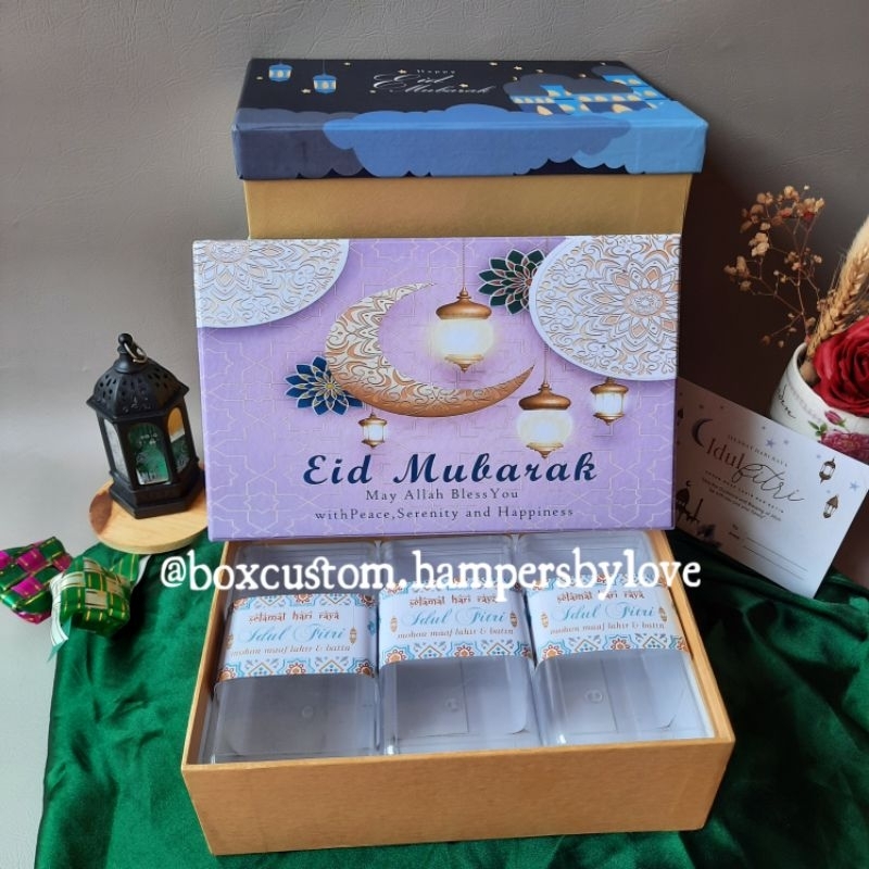 

Box Hampers Idul Fitri / Box Hampers Lebaran 25x15x8cm - Lilac