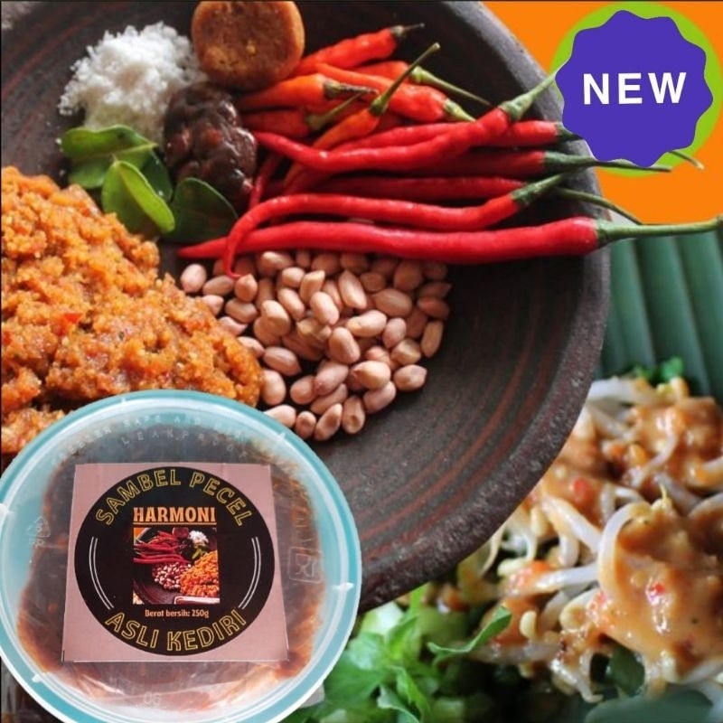 

Sambel pecel kacang ASLI 100%/sambel pecel asli tanpa minyak/pecel kediri