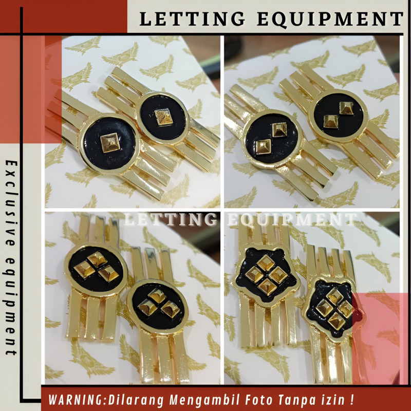 Monogram Pangkat pns Polri 3A 3B 3C 3D Brivet polisi Perlengkapan Polri Terbaru Hot Product Best Sel