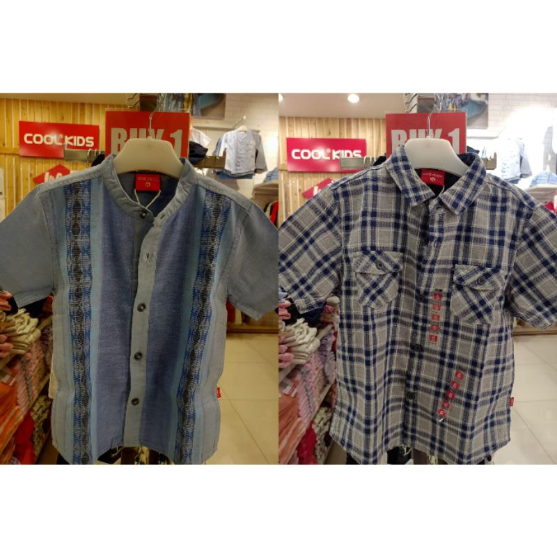 cool kids kemeja kokoh anak laki-laki