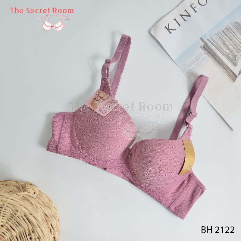 TALLY BRA BH 2122 I CUP B I SEMI SEAMLESS BERPORI I ADA KAWAT I BUSA SEDANG I SIZE 34 - 38