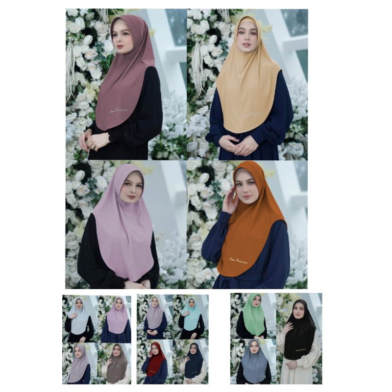 Mandjha Bergo Ivan Gunawan Fashion Scarf Original Bergo COMFY Pet Zipper,Produksi Juga Jasmine,Clara