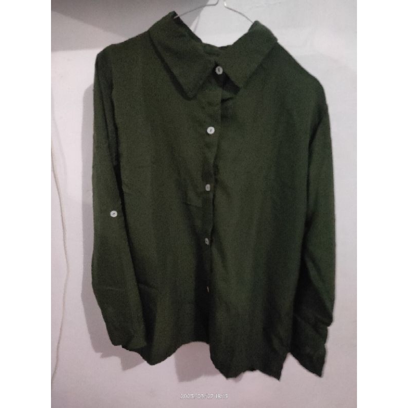 kemeja panjang monalisa new polos