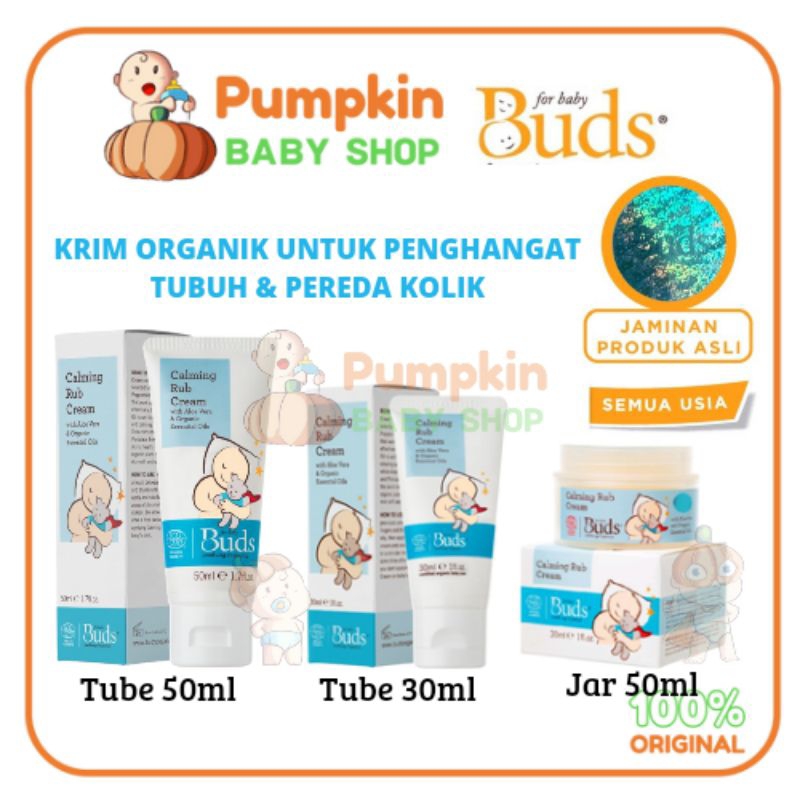 Buds Soothing Organics Baby Calming Rub Cream 30ml / 50ml