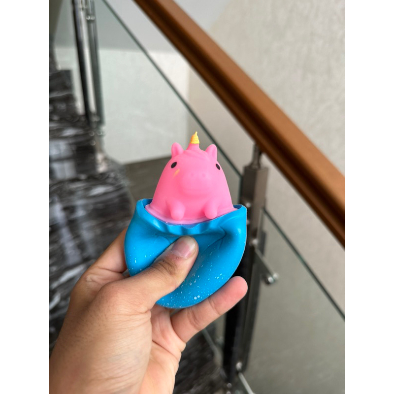 BISA 100 PCS LEBIH  [CLAIRETOYS] Mainan Unicorn Squsihy Karet Penghilang Stress / Squeeze Unicorn.