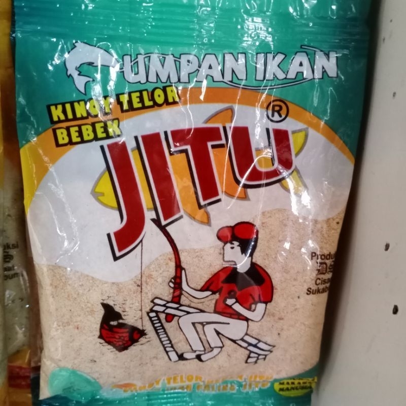 Umpan Pancing JITU Merah Biru Telor Bebek Kinoy Murni Kristal