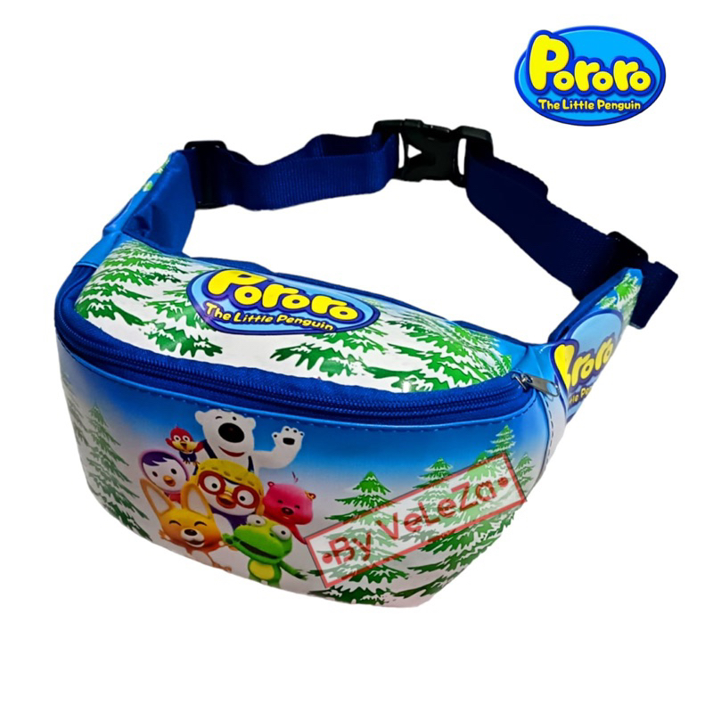 waistbag anak pororo tas bahu anak tas selempang anak umur 2-10thn