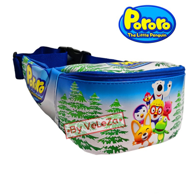 waistbag anak pororo tas bahu anak tas selempang anak umur 2-10thn