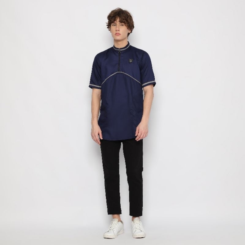 Baju Koko Pria Dewasa Laki Laki Muslim Lengan Pendek Katun Toyobo