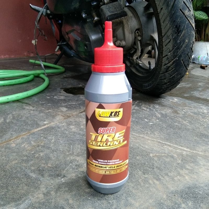 LOWKOS - SUPER TIRE SEALANT 1 Kardus (24 Botol) Cairan Ban Tubles Anti Ranjau Paku , Tambal Otomatis