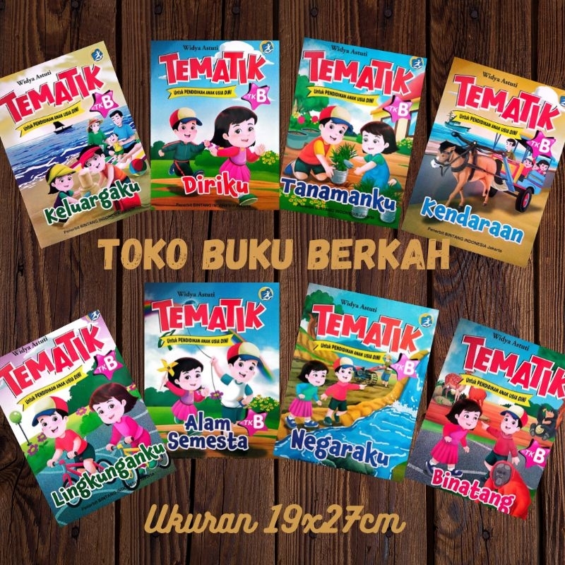 buku tematik tkB untuk pendidikan anak usia dini 19x27cm