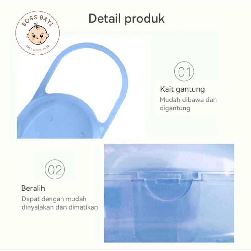 BOSS BAYI - Kotak Penyimpanan Empeng / Wadah Dot Bayi / Pacifier Case Storage