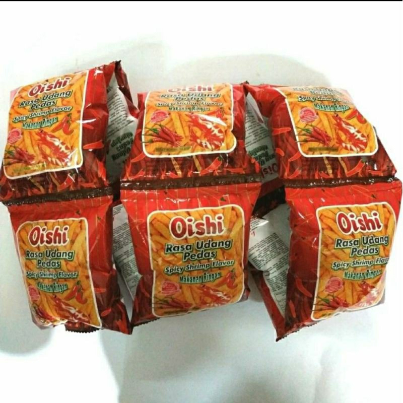 

oishi rasa udang pedas isi 10 bks | kraker | chiki