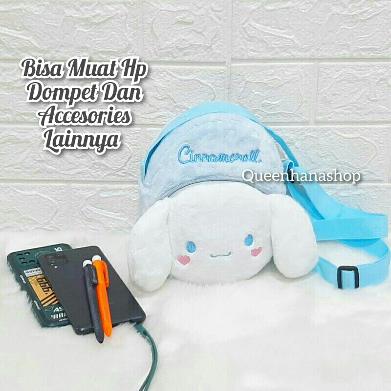 New Tas Selempang Anak Boneka Bulu Cute Karakter