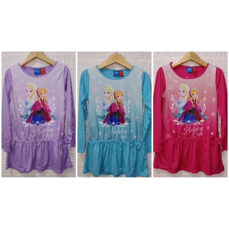Cool Girl Kaos Frozen lengan panjang