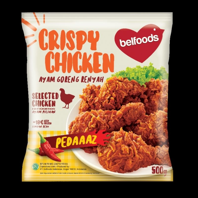 BELFOODS Ayam Goreng Renyah Pedas 500 gr